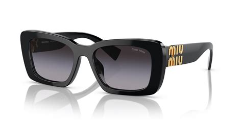 Miu Miu MU 07YS 53 Gradient Grey & Black .